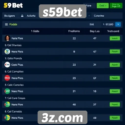 Comparativo de odds do s59bet com concorrentes
