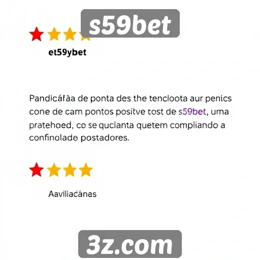 Avaliações de usuários destacam pontos positivos do s59bet